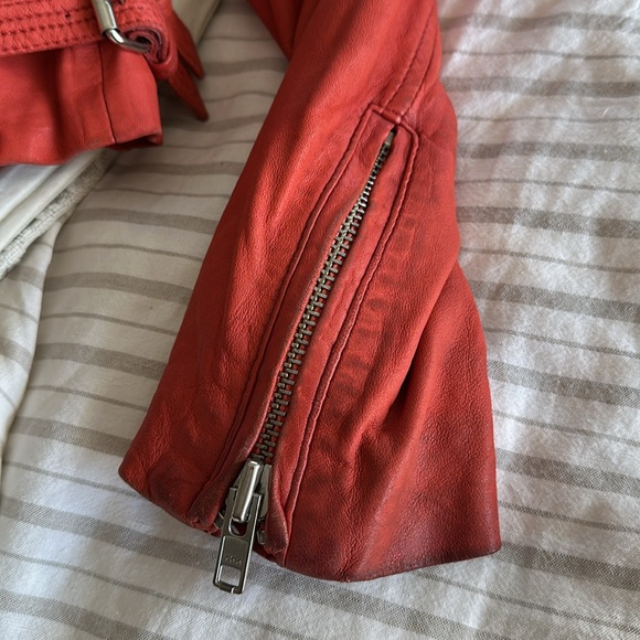 IRO lamb leather salinas moto jacket S/M - Picture 8 of 11